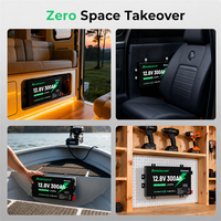 Batterie au lithium LiFePO4 ultra-mince à décharge profonde 12,8 V 300 Ah Kamada KMD-126300ALFP pour remorque, caravane, camping-car et réseau électrique australien