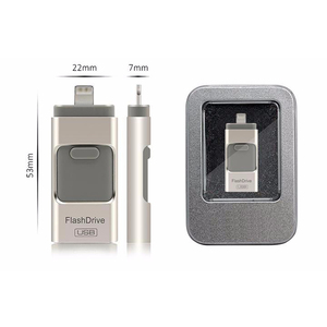 Gitra 8GB 16GB 32GB 64GB 128GB USB Per Il Telefono <span class=keywords><strong>Android</strong></span> Telefoni Cellulari PC Più Recenti 3 in 1 OTG USB Flash Drive - Product Image 5