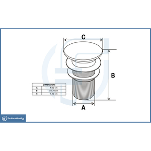 Siphon de vidange click-clack en zinc et laiton, design français, couleur beige élégant, durable, pour lavabo, salle de bain et cuisine - Product Image 1