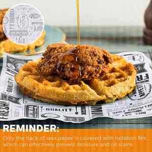 Private Customized Grease Proof <b>Wrapping</b> <b>Papers</b> Sheets Thickened <b>Brown</b> Kraft for Eco-Friendly Food Packaging Burger/Sandwich - Product Image 2