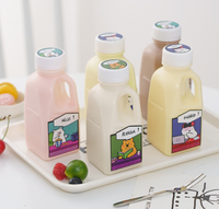Plastic Flesverpakking 350Ml 500Ml Groente-En Fruitgisting Drinken Citroenenzym Drinksapbakjes