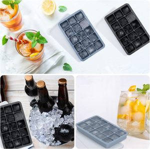 Nouveau Plateau à Glaçons Carrés en Silicone Réutilisable et Portable 15 Cavités avec Clip pour Hôtels, Restaurants et Usage Domestique – Vente Chaude 2025 - Product Image 5