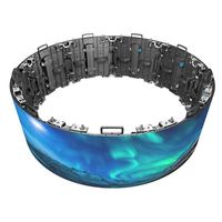 Écran LED modulaire extérieur souple, affichage créatif cylindrique incurvé P6.25 noir, étanche, luminosité 3500 cd, garantie 1 an