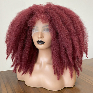 Parrucche intrecciate sintetiche <span class=keywords><strong>parrucca</strong></span> <span class=keywords><strong>bionda</strong></span> naturale Glueless Cosplay in pizzo <span class=keywords><strong>parrucca</strong></span> anteriore in pizzo con capelli corti all'uncinetto con frangia per donne nere - Product Image 1