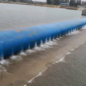 Barrage en caoutchouc rempli d'eau gonflable personnalisé de bonne qualité pour rivière