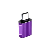 Adaptor USB 3.0 ke Tipe C 5Gbps Transfer Data Logam Aluminium Adaptor OTG untuk Smartphone Laptop Tablet PC Mac