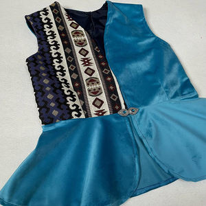 Ensemble ethnique pour enfants, motif multi-motifs, élégant motif floral brodé, veste d'automne, vêtements de fête pour garçons et filles - Product Image 2