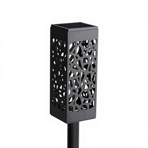 ไฟสนามหญ้า LED พลังงานแสงอาทิตย์กลางแจ้ง กันน้ำ IP65 ลดราคาพิเศษ ตกแต่งสวน ทางเดิน ดีไซน์ทันสมัย แบบโปร่งแสง - Product Image 1