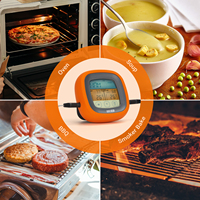INKBIRD Termometer Panggang BBQ Layar Sentuh LED, BG-CT2D Termometer Daging dengan Dua Probe Tahan Air