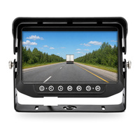 Moniteur LCD grand écran 16:9 avec système PAL/NTSC pour camions lourds et engins de construction – Écran de recul