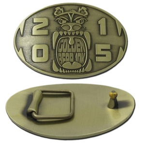 Hebilla de Cinturón Personalizada de Metal Plateado para Medalla de Maratón, Recuerdo y Premio Antiguo Personalizado - Product Image 3