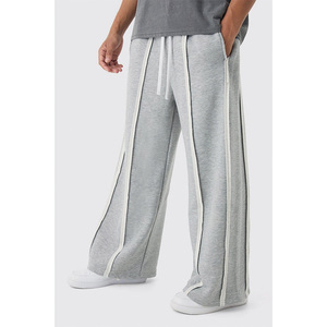 <span class=keywords><strong>Pantaloni</strong></span> da Jogger da uomo con Patchwork <span class=keywords><strong>grigi</strong></span> di alta qualità con cuciture a vista <span class=keywords><strong>larghi</strong></span> <span class=keywords><strong>pantaloni</strong></span> della <span class=keywords><strong>tuta</strong></span> da uomo - Product Image 1