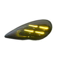 Pièces automobiles SJC, feux avant à double couleur jaune et blanc DRL pour Porsche Panamera 970.1 2010-2013, mise à niveau vers le nouveau style 2025