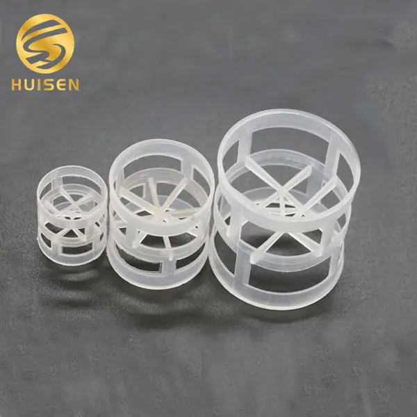 Huisen Hot Verkoop Pp 76Mm Plastic Pallring Afvalwater Behandeling Plastic Pall Ring