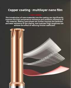 Fraise à fileter spirale à 4 cannelures en carbure monobloc sur mesure OEM/ODM, coupe haute vitesse, revêtement nano - Product Image 3