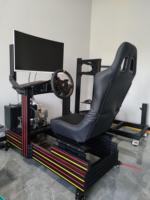 aluminium simulateur de cockpit de course siège voiture conduite simulateur de course jeu de cockpit simulateur de course