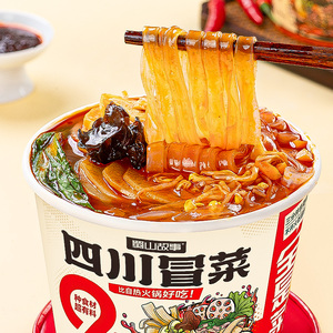 The Story of Shu Mountain - <span class=keywords><strong>Hot</strong></span> <span class=keywords><strong>Pot</strong></span> <span class=keywords><strong>Picante</strong></span> de Camote de Sichuan con 8 Verduras Frescas, Preparado con Agua Caliente, Bajo en Grasa, Sin Cocinar, Instantáneo - Product Image 2