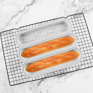 Juego de Herramientas de Repostería de Silicona Antiadherente para Hornear Pan Francés, Estilo Simple, <span class=keywords><strong>Formas</strong></span> Rectangulares, Triangulares y Perforadas - Product Image 2