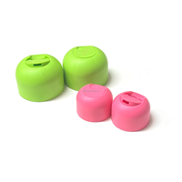 Bouchons à pression double couche mats 20/24/28 mm en plastique PP pour l'emballage de flacons de crème solaire