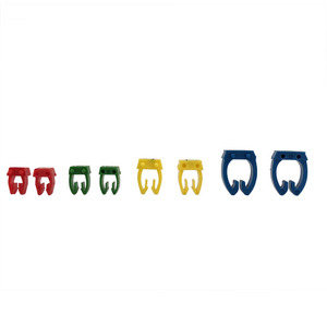 Buen precio Tiras coloridas Número Cable Etiqueta Marcadores 0-9 Clip Cable Marcadores para Cables Utp - Product Image 6
