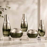 Ensemble d'emballages cosmétiques de luxe en verre ambré, bouchon chromé électrolytique, flacon pompe à lotion 100 ml, pot à crème 30 g 50 g, OEM