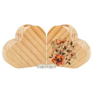 Heat Transfer Printed Wooden Heart-Shaped <b>Candle</b> Holder Customized <b>Candle</b> Holder Tealight Holder for <b>Valentine</b> ' s Day Gift - Product Image 6