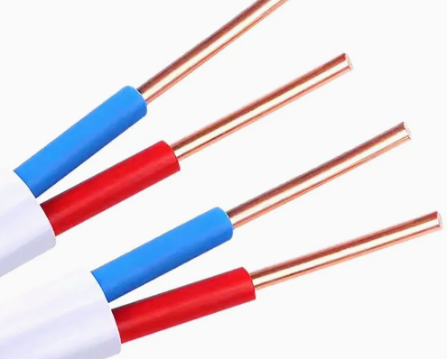 BV VBVB Solid PVC Building Industrial Household Flat Flexible 2 Cores Halogen-free Flame Retardant Power Cable