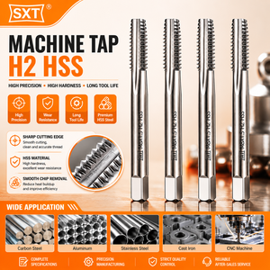Tarauds de machine HSS pour l'usinage de l'acier au carbone, de l'acier inoxydable et des alliages, avec une longue durée de vie, fournis directement par l'usine - Product Image 1