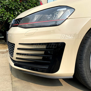 Grille de protection des phares antibrouillard avant de voiture noire brillante pour Volkswagen Golf 7 MK7 GTI 2013-2016, style automobile - Product Image 6