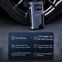 Démarreur de Voiture Professionnel 1000A de Pointe 8000mAh avec Compresseur d'Air et Batterie Externe pour Urgences Automobiles OEM ODM