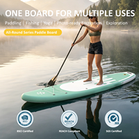 Planche de SUP de randonnée avec 3 ailerons pour sports nautiques en plein air, planche de paddle en PVC tout usage pour adultes, surf et pêche