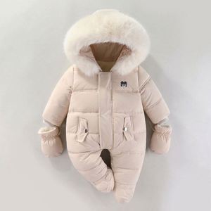 <b>Winter</b> Newborn Girls Boys Jumpsuit Hooded Infant <b>Overalls</b> Baby Clothes Boys Warm Snowsuit Coat Kid Bear Romper Toddler Outerwear - Product Image 6