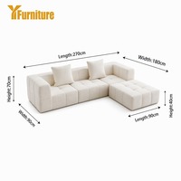 OEM Moderne Ecksofa-Garnitur ODM Gepolstertes Komprimiertes Sofa-Set Großhandel Modulares Knochenloses L-förmiges Sofa