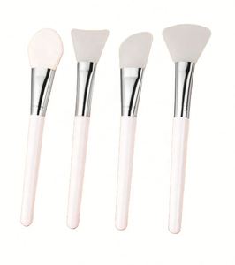 Brocha de silicona personalizada al por mayor para mascarillas, herramienta cosmética de belleza para mezclar base de maquillaje, mango de nailon y plástico para rostro - Product Image 1