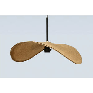 Lampe suspendue japonaise moderne, faite à la main en bambou, style chapeau de paille, abat-jour décoratif vintage de style chinois pour exposition - Product Image 3