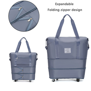 Borsa da Viaggio Grande Personalizzata Impermeabile per Donne, Espandibile <span class=keywords><strong>con</strong></span> Ruote, per Palestra e Weekend - Product Image 6