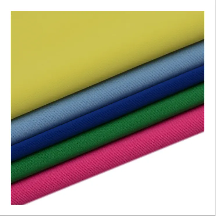 Anti UV 4 way stretch 82 polyamide 18 elastane single jersey lycra swimwear fabric with good color fastness