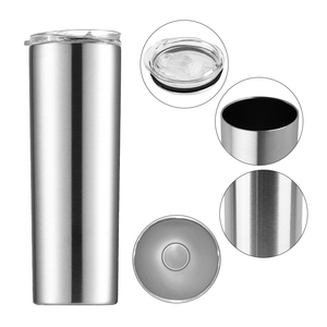 Gobelet isotherme fin de 20 oz avec finition peinture pulvérisée personnalisée, sans BPA et sans danger pour les aliments, double paroi en acier inoxydable, couvercle coulissant pratique avec paille - Product Image 2