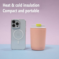 Mug de voyage isotherme en acier inoxydable 350 ml, chaud/froid, sans BPA, finition mate, portable, cadeau d'affaires avec couvercle