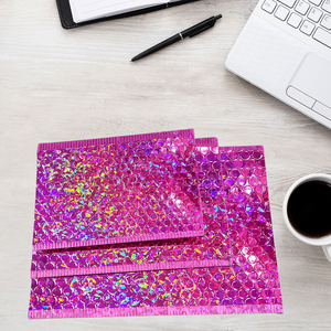 Custom Logo Full Printing Eco-Friendly Waterproof Secure Bubble Shipping Bag Black Metallic Padded Envelope Mailer for <b>Packaging</b> - Product Image 1