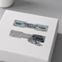 Autocollant holographique personnalisé anti-contrefaçon, étiquette de garantie inviolable pour l'emballage