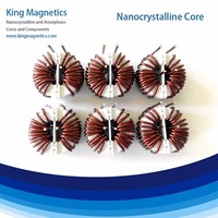 Amplificateurs magnétiques à noyaux souples nanocristallins Br Bm 94% minimum, faible coercivité 36 A/m, alimentation à courant élevé, haute efficacité