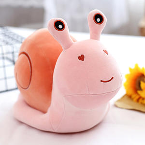 Carino realistico piccolo lumaca giocattolo di peluche personalizzato lavabile soffice decorazione Kawaii giocattolo cartone animato lumaca peluche giocattoli per bambini - Product Image 2