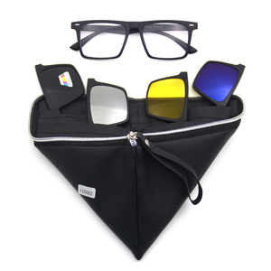 Lentes TAC 5 en 1 con Marco TR90, Clip Magnético para Lentes de Sol con Protección UV400, Lentes Deportivas Intercambiables - Product Image 1