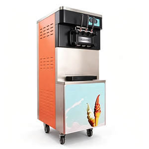 เครื่องทำไอศกรีมนุ่มอัตโนมัติเต็มรูปแบบ 22-30 ลิตร/ชม. สำหรับใช้ในเชิงพาณิชย์ 3-in-1 เครื่องบรรจุไอศกรีมผลไม้และนม สำหรับรถขายอาหาร รุ่น T-830 - Product Image 4