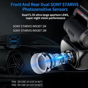 Caméra embarquée double avant et intérieure pour TOYOTA, enregistreur de conduite intérieur avant, Wifi GPS, moniteur de stationnement, caméra embarquée pour camion et <span class=keywords><strong>taxi</strong></span> 4K - Product Image 2