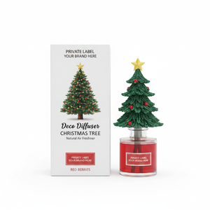 Diffusore per Albero di Natale con Fragranza di Bacche Rosse, Etichetta Privata, 90ml OEM |   Diffusore di fragranze decorativo per le festività |   Spagna UE - Product Image 2