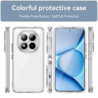 Pour Redmi Note 15 Pro + coque de téléphone, nouveau TPU mince clair + acrylique 2 en 1 housse de téléphone portable antichoc pour Redmi Note 15 Pro Plus