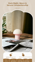 Veilleuse de chevet pour chambre à coucher, respectueuse des yeux, avec fonction de charge, pour l'alimentation des bébés, la décoration, avec luminosité réglable et fonction de vibration