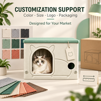 Maison pour chat en feutre moderne et personnalisée, type cube, pour l'intérieur, lit-caverne fermé pour chats et petits animaux, vente en gros OEM ODM